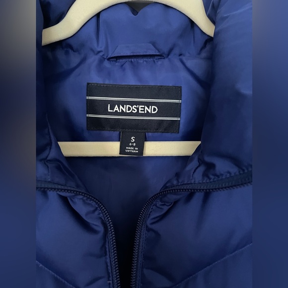 EUC Land’s End Quilted Puffer Down Feather Vest - Picture 3 of 4